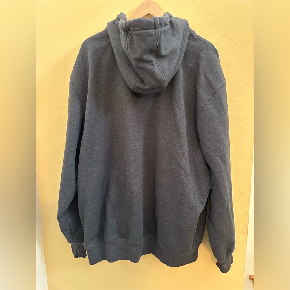 Carhartt Dark Gray Rain Defender Hoodie with Logo - Picture 6 of 12
